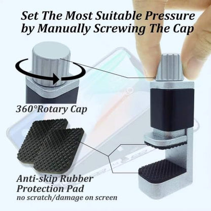 Phone Screen Repair Clamp with Protective Rubber Pad, 8 Pcs - color: 8pcs Metal Clamps-value Pack