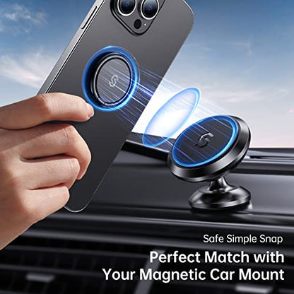 SYNCWIRE Adhesive Phone Ring Holder, Cell Phone Grip, iPhone Ring Stand - color: Black, size: 1 Pack
