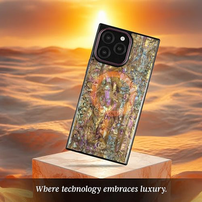 COCOMII Rectangle for iPhone 15 Pro Max Case, Eclipse Abalone Shell | Compatible with MagSafe Wireless Charging, Shockproof 10ft Drop Protection, Camera & Screen Protection, Premium Glossy Finish - color: Eclipse Abalone Shell, size: iPhone 15 Pro Max (6.