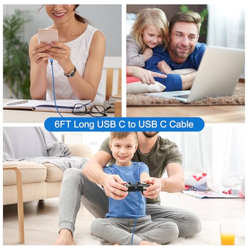 240W Samsung Charger Cable Super Fast USBC Charging Cord, 6FT 2Pack USB C