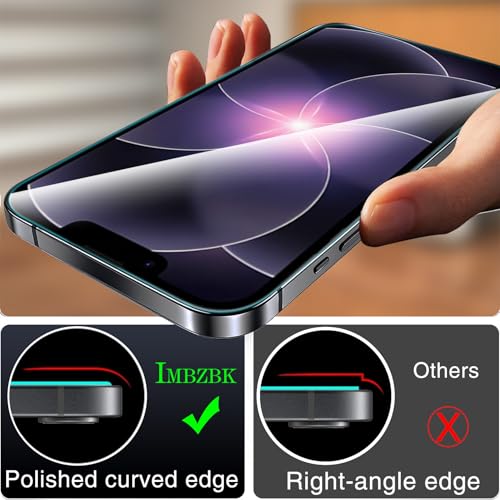 IMBZBK Screen Protector for iPhone 17e / 16e, Tempered Glass, 3+3 Pack - color: 17e,16e-Transparent