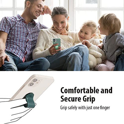 MOMO STICK Flatstick, Cell Phone Finger Grip Strap Holder for Hand, Cell Phone Stand, New Slim Finger Loop Selfie Grip Compatible with Most Smartphones -Avocado - color: Avocado