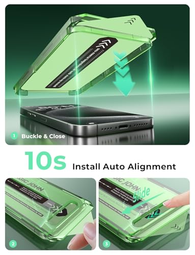 MAGIC JOHN 2 Pack for iPhone 15 Pro Screen Protector Eye Protection - size: iPhone 15 Pro