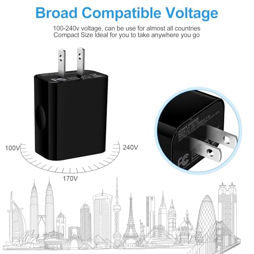 Android Fast Charging Block for Motorola razr/Edge/G Power 2026 2025 2024 - color: Black