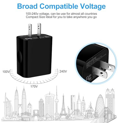 Android Fast Charging Block for Motorola razr/Edge/G Power 2026 2025 2024 - color: Black