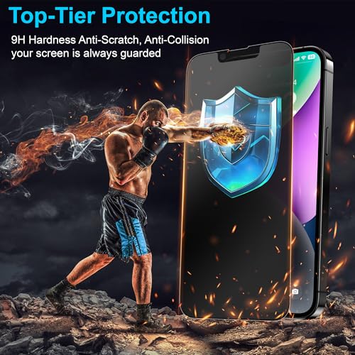 Mothca 2 Pack Matte Privacy Screen Protector for iPhone 13 Pro Max/iPhone 14 Plus 6.7-inch [Auto Fit Box Dust-Free] Anti Spy Anti-Glare Anti-Fingerprint Full Coverage Tempered Glass, Smooth as Silk - size: iPhone 13 Pro Max-6.7-Inch