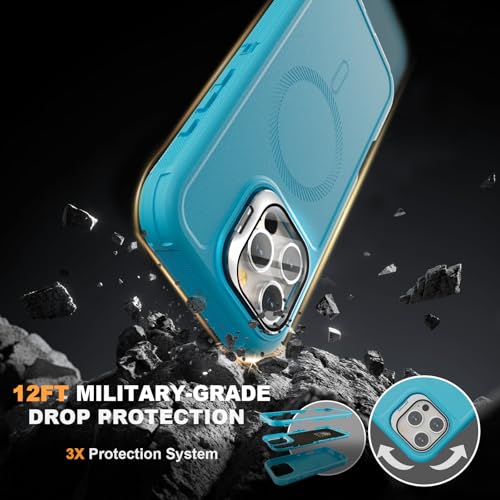Follaroma for iPhone 16 Pro Case,Magnetic,Heavy Duty Case,6.3'',Teal - color: Teal, size: iPhone 16 Pro 6.3''