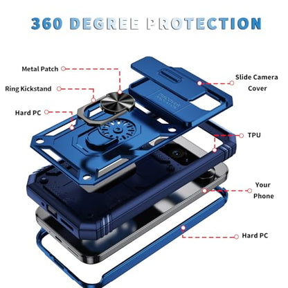 PASNEW Case for Google Pixel 9 Pro XL,6.8",Blue - color: Blue, size: Pixel 9 Pro XL (6.8 inch)