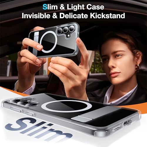 for Samsung Galaxy S25 Case with MagSafe Clear - color: Clear, size: Galaxy S25 with Stand