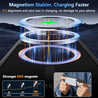 Hensinple for Samsung Galaxy S22 Ultra Case Magnetic, Galaxy S22 Ultra Phone Case [Compatible with Magsafe] Wireless Charging Translucent Back Cover Case 6.8 Inch,Black - color: Black-S22 Ultra, size: Galaxy S22 Ultra 6.8 inch