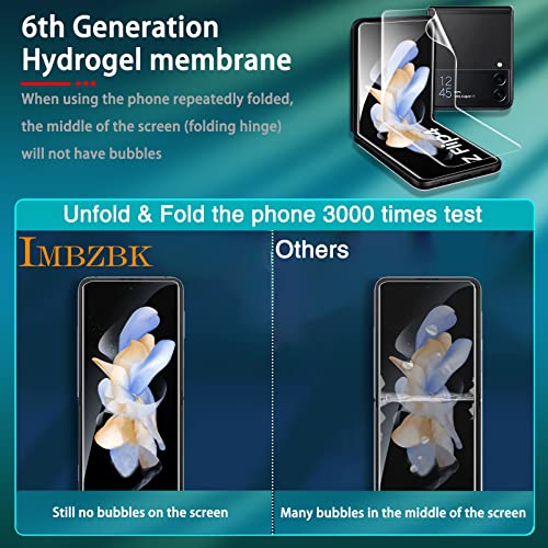 IMBZBK 9 in 1 for Samsung Galaxy Z Flip 4 5G Screen Protector - color: Z Flip 4-Transparent
