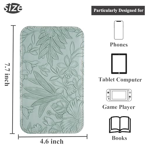 Airplane Travel Essentials for Flying Flex Flap Cell Phone Holder & Flexible Tablet Stand for Desk, Bed, Treadmill, Home & in-Flight Airplane Travel Accessories(1-Carved Green) - color: 1-Carved Green