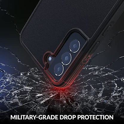 Crave for Galaxy S22 Plus Case, Shockproof Protection Dual Layer Case for Samsung Galaxy S22 Plus (6.6 inch) - Black - color: Black