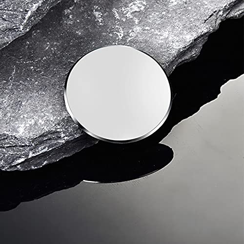 Replacement Metal Plates Set for Magnetic Car Phone Holders, Wall & Air Vent Mounts, Cases, Magnets. Kit of 2 Matte Silver Round Iron Discs without Holes. 3M Adhesive Backing. Steel Disks 2 Pack - color: Silver / 2 Pack