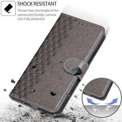 Wallet Case for iPhone 16, Gray Cube | Women Flip Folio Cover, Embossed PU Leather, Stand, Credit Card Holders Slots, Wrist Strap - color: 2