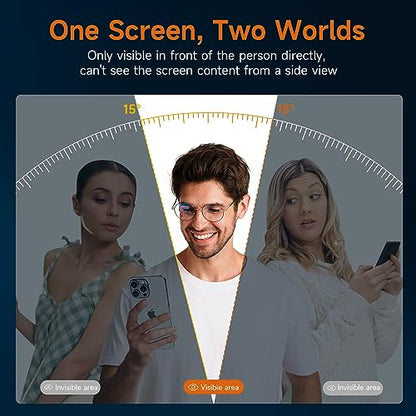 3 Pack Privacy Screen Protector for iPhone 15 Pro Max / 15 Plus - size: 15 Pro Max
