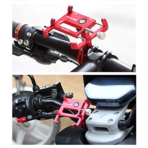 GUB Bike Phone Mount Holder, Aluminum Motorcycle Phone Holder Mount with 360° Rotation for iPhone 16 17 15 14 Pro Max Mini X XR Xs Plus, Samsung S25 S24 S22 4-7 Inch - Upgraded