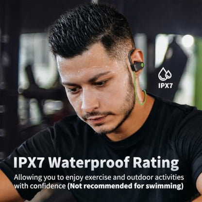 JOYWISE Bluetooth Headphones, Wireless Earbuds with 16 Hrs Playtime for Gym - color: Green