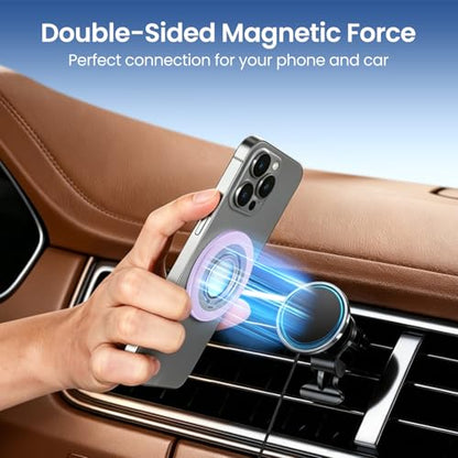 Magnetic Phone Ring Holder Grip Stand Dual Magnet Strong Magnetic Force - color: Purple