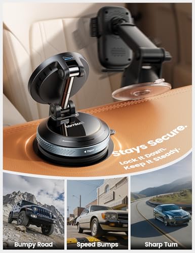 Lamicall 15W for MagSafe Car Mount Charger, 360° Wireless Car Phone Holder - size: 64 mm