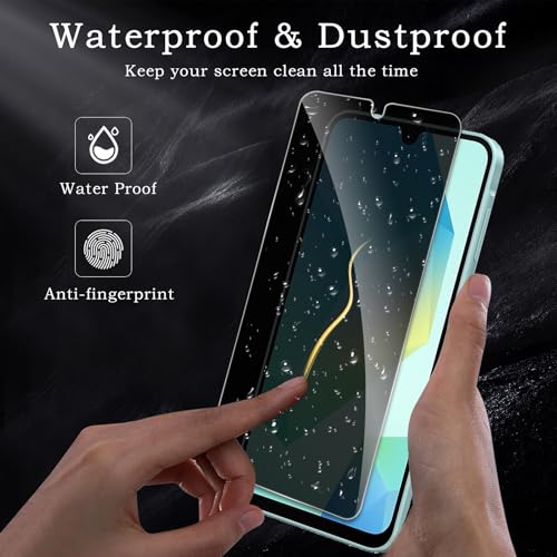 Privacy Screen Protector for Samsung Galaxy A16, Shatterproof Tempered Glass Accessories, Anti Spy Tempered Glass Film, Case Friendly Ultra Resistant 9H Hardness Anti-Glare HD Black -3 Pack