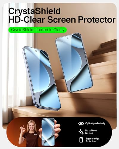 SMARTDEVIL 3 Pack Tempered Glass for Google Pixel 10 Pro/10 Screen Protector, Military-Grade Shatterproof Protection, Fingerprint Unlock Compatible, Fast & Easy Installation, Case Friendly Design - size: Pixel 10/10 Pro