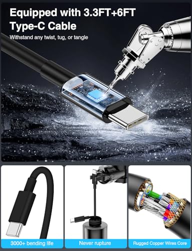 75W USB C Car Charger, 3-Port Super Fast Charging Cigarette Lighte - color: Black