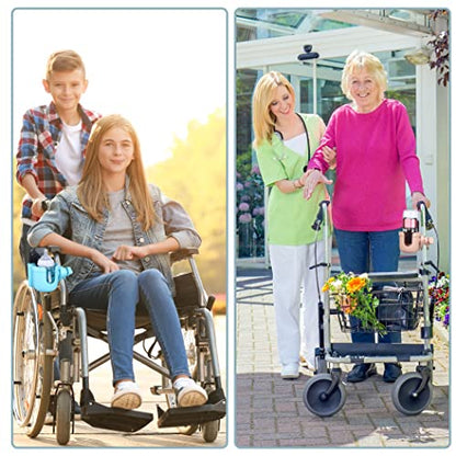 Suranew Universal Stroller Cup Holder, Adjustable Drink Holder with Phone Holder for Baby Stroller, Wheelchair, Walker, Bike, Scooter, Gifts for Family Member. - color: Black