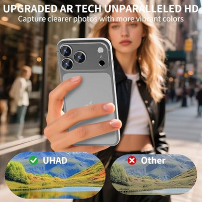 Camera Lens Protector for iPhone 17 Pro Max, 9H Tempered Glass Rear Camera Screen Cover, Military Grade Shatterproof Anti-scratch HD Lens Protectors, Ultra-thin Metal Tempered Glass, Case Friendly