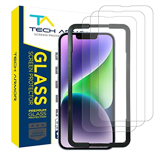 Tech Armor Glass Screen Protector for iPhone 14 Plus, 13 Pro Max, 3-Pack - size: iPhone 14 Plus /13 Pro Max-6.7 Inch