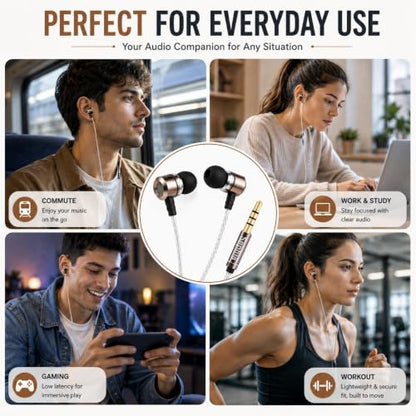 Sephia SP3060VC Earbuds Wired in-Ear Headphones with Mic
