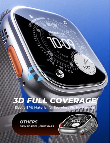 MAGIC JOHN 2 Pack for Apple Watch 49MM Ultra3/Ultra2/Ultra Screen Protector - size: 49MM