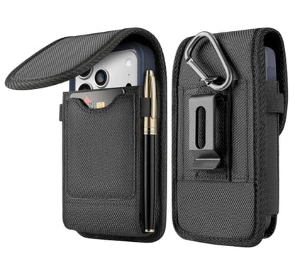 Holster for iPhone 17 16 15 14 13 12 11 & Pro Models, Samsung Galaxy S25 5G S24 S23 S22 S21 S20 S10 S9 S8 A01 A10e Case with Belt Clip, Cell Phone Belt Holder Pouch Cover for Men - size: Medium