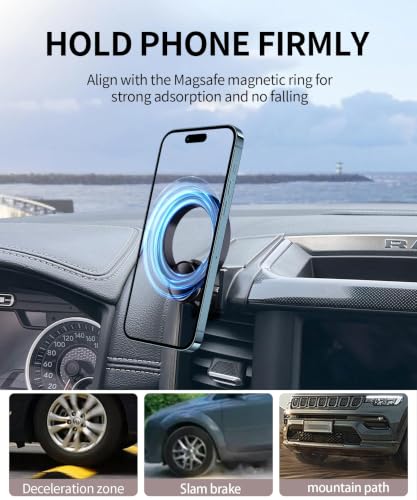Car Phone Holder for Dodge Ram 1500/Ram 2500/Ram 3500 2019-2026 Accessories - size: for 2019-2026 RAM 1500 2500 3500 (5/8.4-inch)