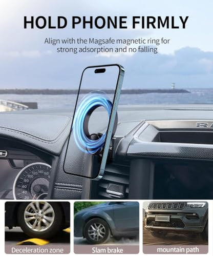 Car Phone Holder for Dodge Ram 1500/Ram 2500/Ram 3500 2019-2026 Accessories - size: for 2019-2026 RAM 1500 2500 3500 (5/8.4-inch)