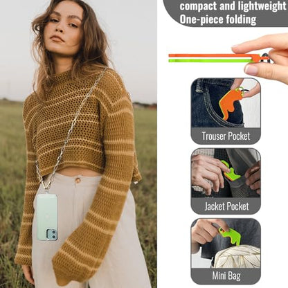 Crossbody Phone Strap Detachable Cell Phones Lanyard Chain Shoulder Neck with Wrist Strap Charm Finger Grip 3 Patches Tether Stand Holder Anti Theft Universal for iPhone 17 16 15 All Phones Gold - color: Gold Chain