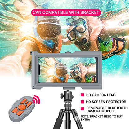 AICase Universal Diving Case Photography Shell for iPhone 15 Pro Max 14 Pro Max/13 Pro Max/12 Pro Max/11/XS/XR,15m Underwater Protective Case for Samsung S23 Ultra/S22 Ultra up to 6.9" - color: Universal Waterproof Case Photography