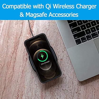 Battery Case for iPhone 12/12 Pro,Upgraded 10000mAh Portable Protective Charging Case with Wireless Charging Compatible with iPhone 12/12 Pro (6.1 inch) Battery Pack Charger Cover with Carplay (Black) - size: iPhone 12/12 Pro