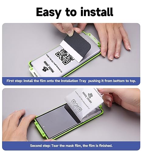 MAGIC JOHN 2 Pack for Samsung Galaxy S23 Ultra Screen Protector, 6.8 inch | PET Film Material Not Glass, 3D Curved, 100% Fingerprint ID Compatible, Easy Installation, Shock-Resistant, Scratch Proof