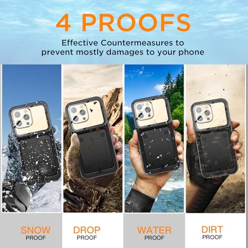 AICase Waterproof Phone Case,Universal Self-Check Function Underwater Pouch Dry Bag Beach Floating Shower Snorkeling for 16promax/16plus/15promax/15plus/14promax/14plus/13promax/12promax for 6.9" - size: iphone 6.9"