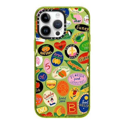 CASETiFY for iPhone 14 Pro Max Case - Impact | Slim Fit | 8.2 ft. 4x Military Grade Drop Protection | FRUIT STICKERS | Kiwi - color: FRUIT STICKERS