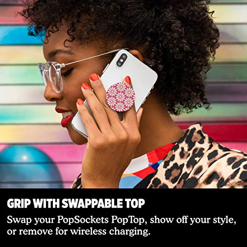 PopSockets Phone Grip with Expanding Kickstand, Floral & Nature PopGrip - Daisy Mod Pink - color: Daisy Mod Pink