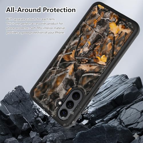 Autumn Camouflage Wallet Case for Samsung Galaxy A17 5G, Shockproof RFID Blocking PU Leather Flip Folio Cover with Card Holder, Kickstand & Magnetic Closure, Protective Phone Case - color: Autumn camouflage, size: Galaxy A17
