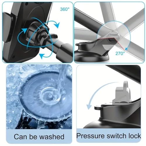 Car Phone Holder, a Universal Phone Holder Suitable for car windshields/dashboards, Dashboard Mounted, Suitable for iPhone, Samsung