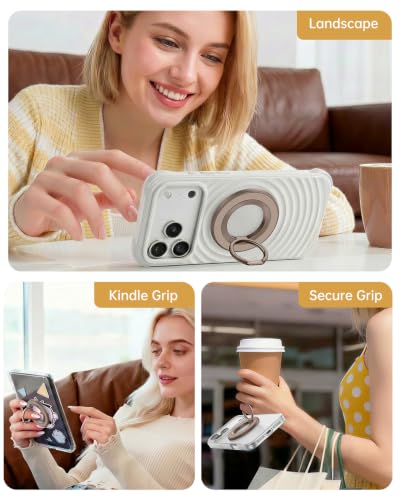 SYNCWIRE for MagSafe Phone Grip, Magnetic Phone Ring Holder - color: Desert Gold