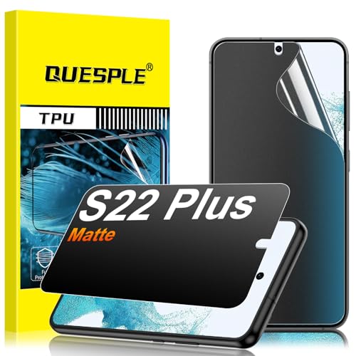 2 Pack for Samsung Galaxy S22 Plus Anti-Glare Matte Privacy Screen Protector 6.6 inch, Smooth and Responsive Touch Flexible EPU Film, [Support Fingerprint Unlock] [Self-Healing] [Not Glass] - size: Samsung Galaxy S22 Plus