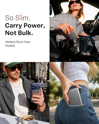 TORRAS MiniMag Pro Ultra Slim Magnetic Power Bank 5000mAh, Infinite Grey