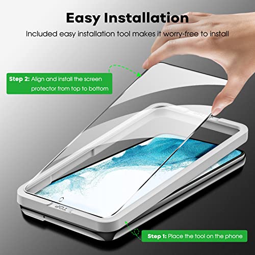 JETech Screen Protector for Samsung Galaxy S22 Plus, 2+2 Pack - size: Galaxy S22 Plus