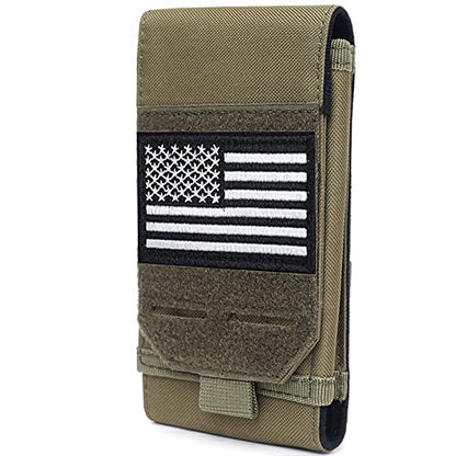 Molle Phone Pouch, Od Green Small Tactical Cell Phone Holster, Heavy Duty Waterproof Smartphone Case Holder for Vest Belt Waist (Army Green) - color: MILITARY GREEN