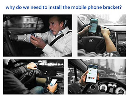 Interior Accessories - Phone Holder Mount Smartphone Adapter Compatible with Mini Cooper F54 F55 F56 F57 F58 F59 - Folding Bracket 2014-2018 (Except Digital Cluster)
